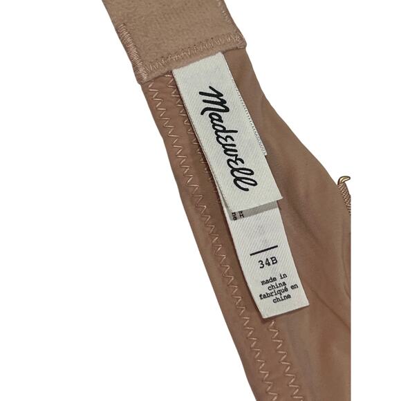 Madewell Skin Micro Wireless Convertible Bra Women's Size 34B Nude T-Shirt Bra - Picture 5 of 5